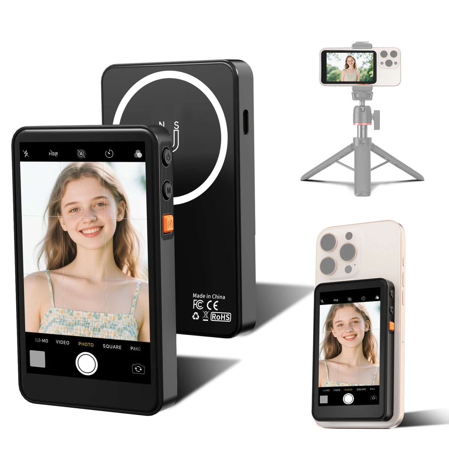 MirrorView Pro™ – Pantalla Selfie Inteligente para Cámara Trasera